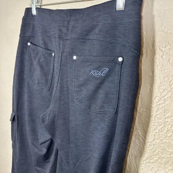 Kuhl Mova Pant S Womens 6 Navy Blue Stretch Athletic Pull On Hiking EUC Feminine - Picture 6 of 11